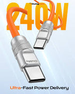 120W Super Fast Charging V8 Micro USB Chubby Cable