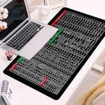 Quick Key Super Large Anti-Slip Keyboard Pad - with Office Software Shortcuts Pattern, Excel Shortcut Mouse Pad Non-Slip